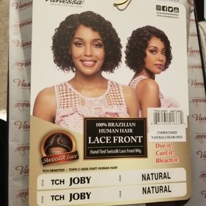New Brazilian lace front joby natural human hair wig